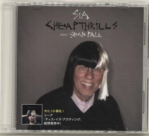 Sia Cheap Thrills Japanese Promo CD-R acetate (694659)
